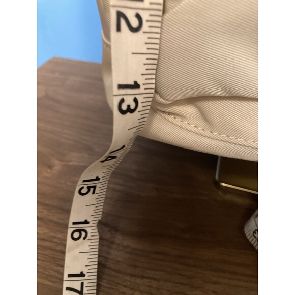 Tote Messenger Bag Shoulder Bag Satchel Canvas White Cream Zipper Compts - Picture 14 of 16